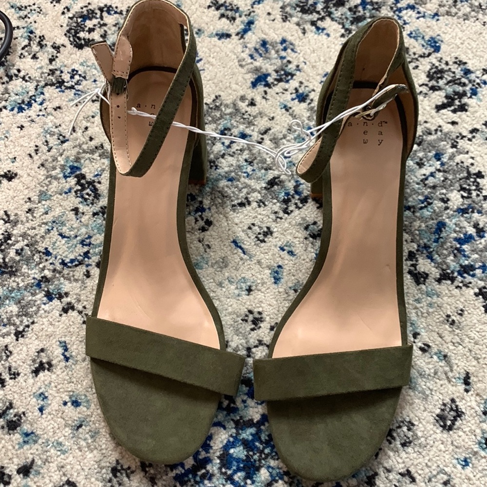 New! A new day olive heels